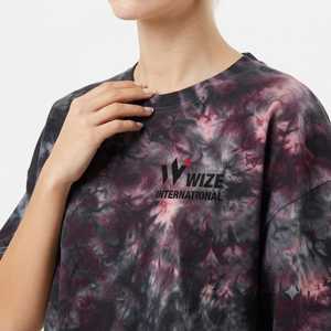 Hot Selling Breathable Women's <b>Tie</b> <b>Dye</b> Cross Back Crop <b>Top</b> New Arrival <b>Tie</b> <b>Dye</b> Short Sleeve Crop Summer T Shirt - Product Image 3