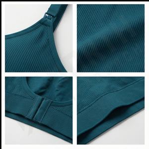 Sujetador de maternidad y lactancia sin costuras para mujeres embarazadas con logotipo frontal para maternidad, enfermería, deportes, fitness, venta al por mayor - Product Image 4