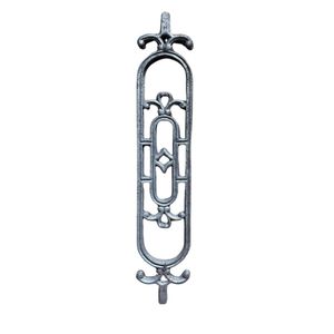 Elegant Iron Scroll Stair <b>Railing</b> Traditional Decorative Architectural Accent Durable Metalwork Design Forged Component - Product Image 2