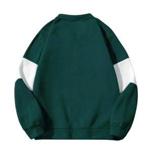 Pull court à col rond en maille dégradée teinte par immersion, écologique, respirant, séchage rapide, haute qualité, 370g, coupe régulière, pour l'hiver - Product Image 2