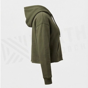 Sweat à capuche surdimensionné personnalisé pour femme, style hip-hop, tricoté, anti-boulochage, respirant, léger, couleur personnalisable - Product Image 3