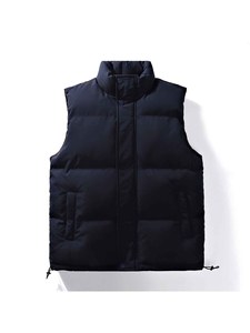 Gilet matelassé pour homme, 80 % duvet, résistant, imperméable, coupe-vent, à capuche, sans manches, pour l'hiver et les activités de plein air - Product Image 1