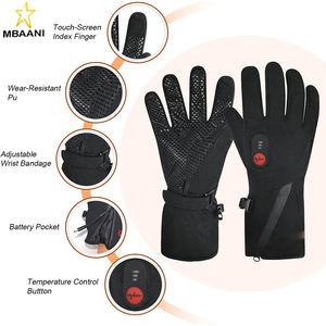 Guantes Deportivos de Dedo Completo para Hombre, Guantes de Gimnasio con Pantalla Táctil para Levantamiento de Pesas, Entrenamiento con Protección para la Palma - Product Image 2