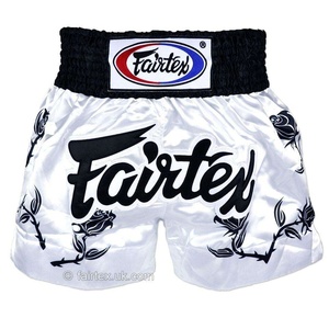 กางเกงมวยไทย Fairtex คุณภาพสูง ปักโลโก้ได้ ทนทาน ใส่ได้ทั้งชายและหญิง สำหรับศิลปะการต่อสู้ ผลิตจากโพลีเอสเตอร์ 100% น้ำหนัก 220 กรัม เหมาะสำหรับออกกำลังกายและชกมวย - Product Image 5