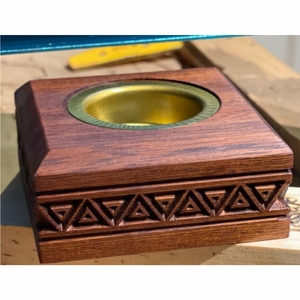 Modern Wooden Incense Burner Wooden Mubkhar Middle East Arabian <b>Oud</b> <b>Bakhoor</b> Burner Holder Box Wholesale Custom Home Decor - Product Image 6