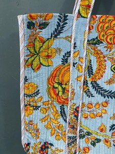 Sac fourre-tout en coton personnalisé pour femmes, motif vintage, multicolore, fermeture éclair durable, sac tendance, léger, sacs d'hiver et d'été - Product Image 4