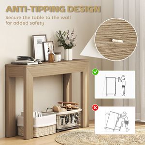Consolle da Ingresso in Legno Massello/Marmo/Acciaio Stile Rustico/Hotel, 47 Pollici, Arredamento Casa - Product Image 5