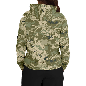 Best Selling Camo Printing Hoodies For Adults Full Sleeve Regular Fit Plus Size Outdoor Men's Hoodies With Kangaroo Pocket - Product Image 3