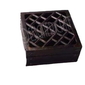 Wooden Antique Customized Eco-Friendly Handcrafted Vintage Money <b>Box</b> with Traditional Carvings Rustic <b>Keepsake</b> Jewelry Storage - Product Image 1