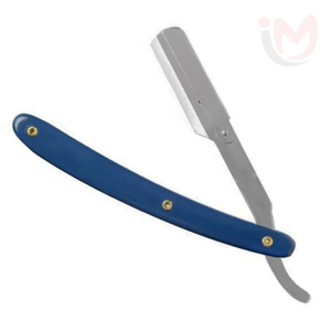 มีดโกนหนวดสแตนเลสสำหรับช่างตัดผม มีดโกนตรงสำหรับตัดผมมืออาชีพ อุปกรณ์จัดแต่งทรงผมสำหรับร้านเสริมสวย คุณภาพเกรด A+ รับทำโลโก้ตามสั่ง - Product Image 4