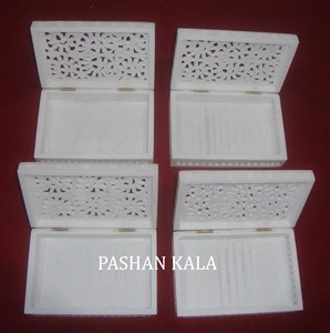 Boîte à bijoux en pierre ollaire naturelle sculptée à la main, la plus belle et la plus exclusive, de haute qualité, pour la décoration de la maison et les cadeaux de mariage - Product Image 5