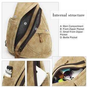 PU Leather <b>Sling</b> Bag – Luxury Look Crossbody Bag for Men - Product Image 4