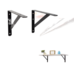 ADONG A04 Soporte de pared de metal robusto en L | Recubrimiento en polvo | Tamaño personalizable | Kit de montaje incluido | Sostiene 250 libras | Fabricación OEM/ODM - Product Image 1