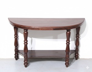 Console élégante en bois massif avec finition lisse pour l'entrée, le couloir, le salon et la présentation décorative - Product Image 1