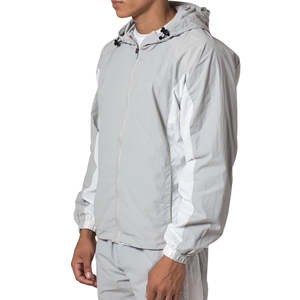High Quality ODM OEM Customized <b>Men</b> Windbreaker <b>Suit</b> 100% Nylon Spandex <b>Waterproof</b> Rain Tracksuit Solid Color Sportswear - Product Image 3