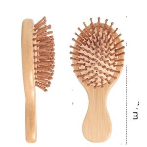 Brosse à cheveux en bambou écologique 1 fois en utilisant pour le kit personnel de l'hôtel de villégiature de restaurant d'avion - Product Image 1