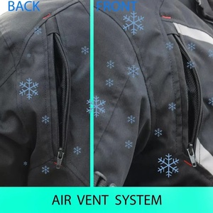 แจ็กเก็ตมอเตอร์ไซค์ผ้ากันลมระบายอากาศสำหรับนักแข่งรถตัวเลือกขนาดพิเศษพร้อมแผ่นป้องกัน - Product Image 4