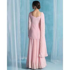 Conjunto de traje Dupatta y parte superior de mujer de diseñador para ropa de fiesta - Product Image 5