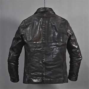 Mens <b>Genuine</b> Leather Jacket Premium Durable Classic Stylish Outerwear - Product Image 3