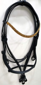 Brida de caballo de cuero ajustable Brida de caballo de cuero genuino al por mayor para la venta Brida de caballo hecha en fábrica - Product Image 2