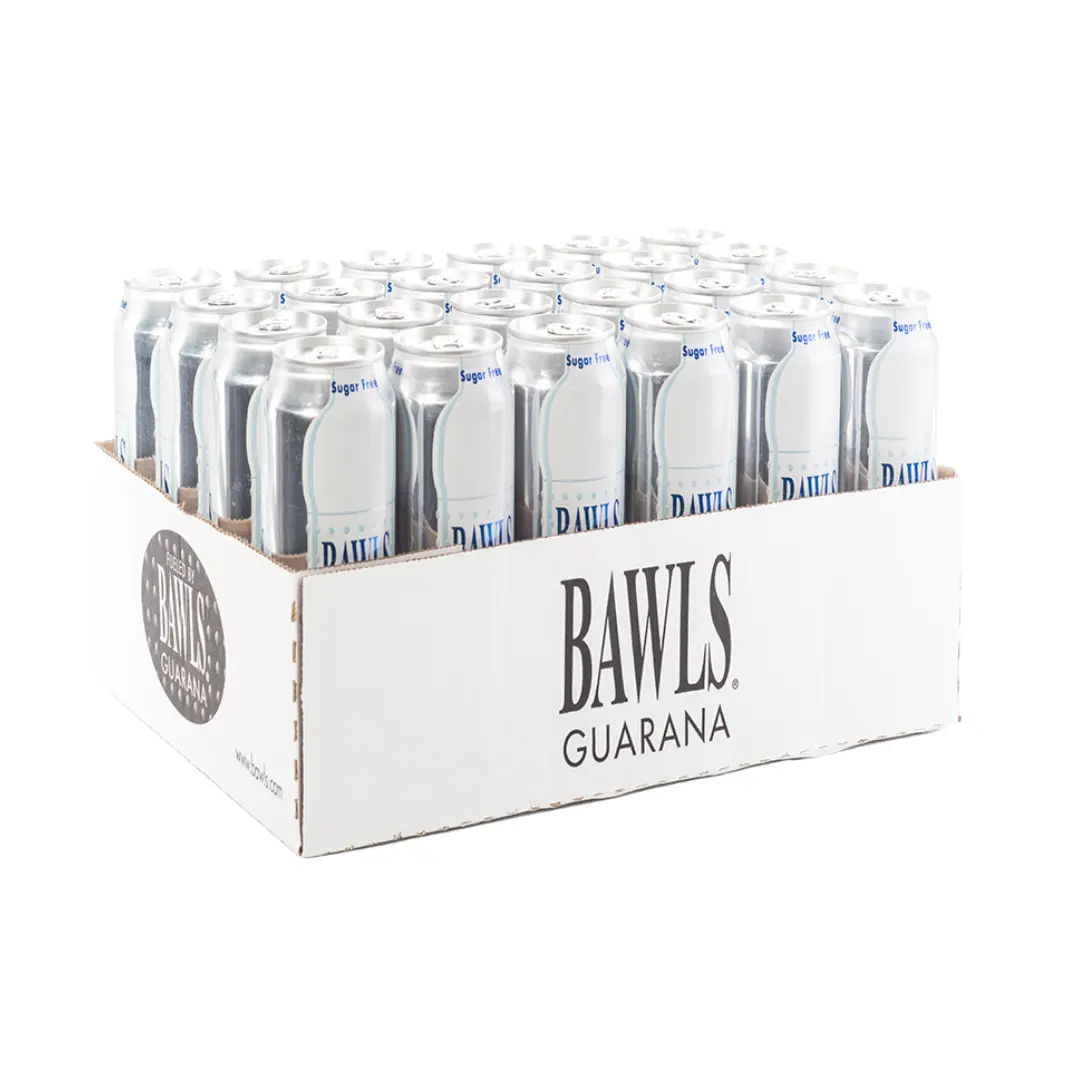 BAWLS Original Soda Zero Sugar con bevanda energetica di Soda caffeinata guaranà lattina da 16 once (custodia da 48)