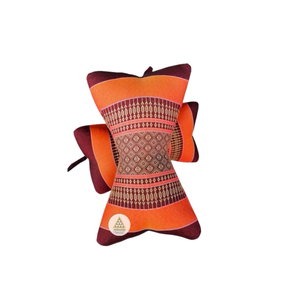 Coussin de sol thaïlandais tissé en forme de petite étoile, motif à pois traditionnel, coussin de massage décoratif 19 x 30 x 12 cm - Product Image 4