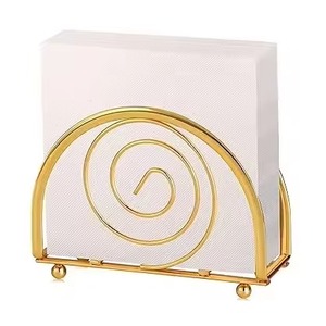 Table Decor Metal Napkin Stand For Dining Table And <b>Kitchen</b> Modern <b>Tissue</b> <b>Holder</b> For Home Office And Restaurant - Product Image 1