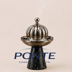 Factory Price Natural Marble and Brass Incense Burner Modern Round Bakhoor Holder for Home <b>Decor</b> Meditation & Office Fragrance - Product Image 5