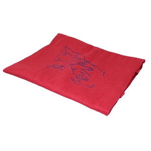 ถุงผ้าฝ้ายปอกระเจาแบบพกพาได้เป็นมิตรต่อสิ่งแวดล้อมพิมพ์ลายสีแดงด้ามจับยาวน้ำหนักเบานำกลับมาใช้ใหม่ได้เป็นมิตรกับสิ่งแวดล้อม - Product Image 5