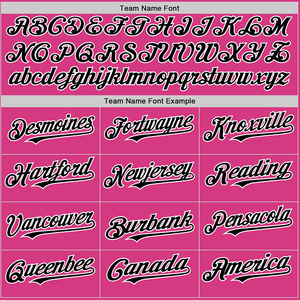 Camiseta de béisbol personalizada de talla grande, cosida, 100% poliéster, uniformes de equipo, camisetas rosa y blanco, color OEM, camisetas con botones. - Product Image 2