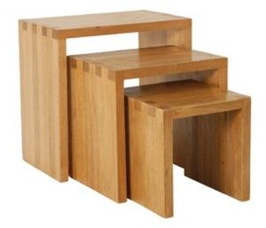 Wooden <b>Nesting</b> Table Set-Modern Rectangle Design | Tabletop | Eco-Friendly | High-End Finish | Direct Factory Supply | Best Bulk - Product Image 2