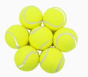 Juego de cuatro pelotas de tenis de color amarillo brillante, duraderas, para uso recreativo - Product Image 6