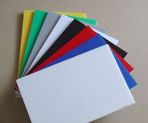 Feuille vierge en résine acrylique écologique colorée, formes irrégulières rouge, jaune, blanc, design artistique, cadeau d'affaires, papeterie de bureau - Product Image 3