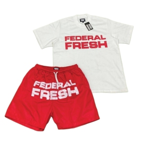 Ensemble 2 pièces personnalisé pour homme : T-shirt à épaules tombantes et short d'été, 100 % coton, vêtements assortis - Product Image 4