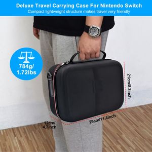 Custodia da trasporto deluxe per Nintendo Switch, custodia protettiva da viaggio con maniglia gommata e tracolla - Product Image 5