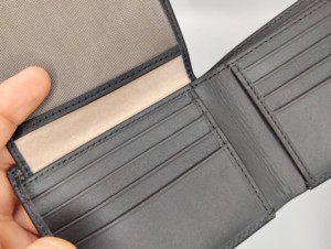 Cartera de Cuero Genuino Personalizada, Vintage, con Bloqueo RFID, Forro de Seda, Ligera, Duradera, de Alta Calidad, para Hombre, Mini, Delgada, de Gran Capacidad - Product Image 6