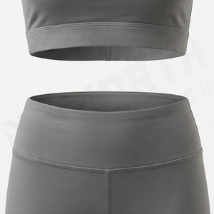 Popular Custom Logo Seamless Yoga <b>Set</b> For Women Active Wear <b>Sexy</b> Sport <b>Bra</b> Fitness Legging Apparel Breathable Suits - Product Image 5