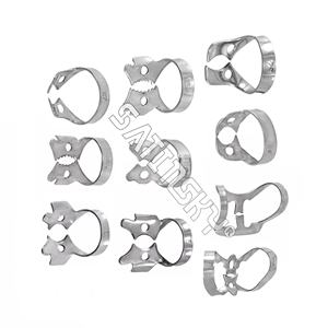 Juego de 8 instrumentos quirúrgicos para implantes dentales, fuente de alimentación Manual, abrazaderas para molares superiores, abrazadera de presa de goma restauradora Dental - Product Image 3