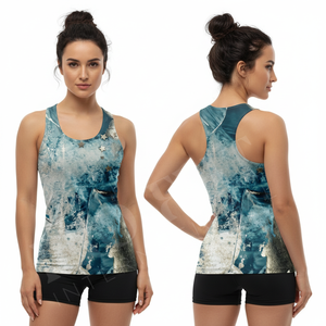 Stylish Trendy Fashionable Customized Racerback Tank Top Summer Casual Fitness Sleeveless Workout Yoga Comfortable Custom Tops - Product Image 3