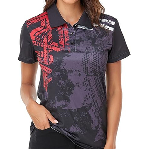 Camisetas Polo Estampadas de Último Diseño 2026, 100% Algodón para Mujer, Camisetas Polo Estampadas de Algodón y Poliéster de Alta Calidad y Nueva Moda para Mujer - Product Image 1