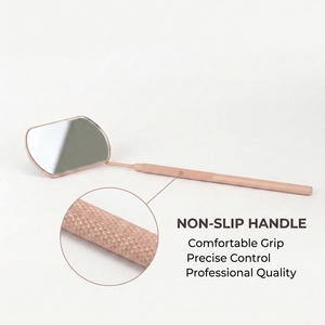Premium Rectangular Wide View Lash Mirror Stainless Steel Eyelash Extension Inspection Mirror Lash Checking Salon <b>Tool</b> - Product Image 5