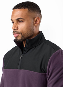 New Design Custom Logo <b>Men's</b> <b>Half</b> <b>Zip</b> Polar Fleece Hoodie Lightweight Breathable Hiking Sports & Outerwear Hoodies For <b>Men</b> - Product Image 4