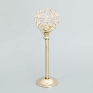 Crystal <b>Top</b> Golden Candle Stand Home Decorative Durable Metal Design <b>Sparkly</b> Tea Light Holder <b>for</b> <b>Christmas</b> - Product Image 3