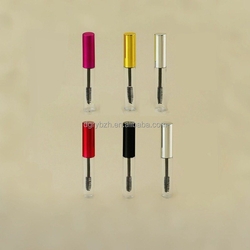 Custom Private logo 1ml 3ml 10ml Round Eyelash Tube Empty PET Plastic Cheap Makeup Growth Fluid Bottle Transparent Mascara Tube