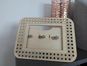 Custom Size Rattan Photo <b>Frame</b> Woven Cane <b>Picture</b> <b>Frame</b> Rustic <b>Wooden</b> Home Decor Gift Item Tabletop Display wholesale - Product Image 5