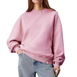Sudadera Extra Grande de Algodón Orgánico para Mujer, Suave, Transpirable, Corte Holgado, Estilo Casual Urbano, Directo de Fábrica, OEM - Product Image 6