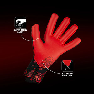 Professional Goalkeeper Gloves Red German Latex Palm Superior Grip Soccer Goalie Gloves <b>Custom</b> <b>Logo</b> OEM Service - Product Image 4
