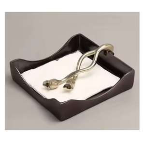 Elegant and Stylish Metal Napkin Holder Durable Rust-Free for Home & Office <b>Table</b> Top Decor Living Room Decor Tissue Holder - Product Image 5