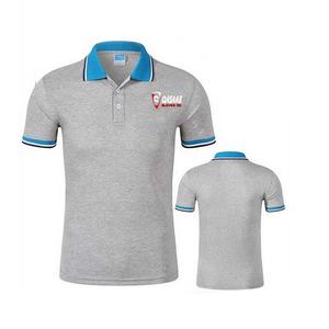 Nouveau T-shirt pour homme en coton respirant et polyester, grande taille, col en V personnalisé, couleur unie, manches courtes - Product Image 6