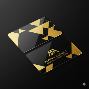 Cartes de visite personnalisées en PVC avec marquage à chaud, parfaites pour les entreprises et les équipes de vente - Product Image 1